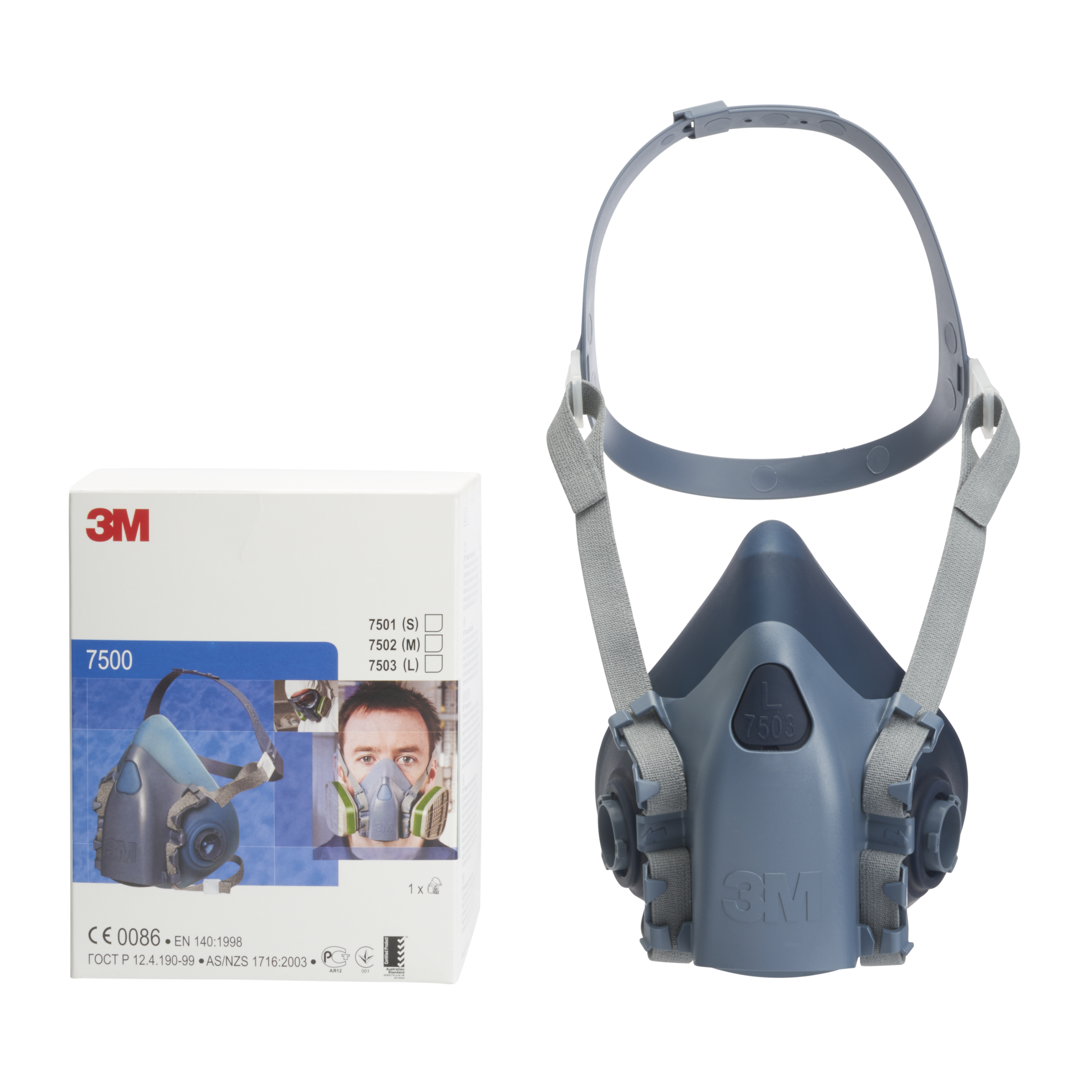 3M™ | 7502 | Mehrweg-Halbmaske | Medium | 7000104177